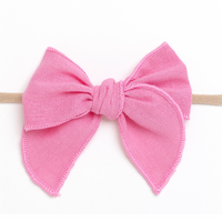 Kai Fable Linen Bow - Bubblegum
