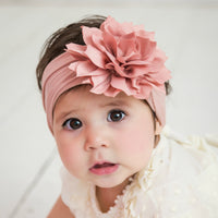 Dahlia Flower Headband - Vintage Blush