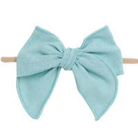 Kai Fable Linen Bow - Aqua