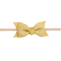 Pippa Grosgrain Bow - Mustard