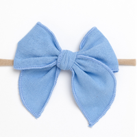 Kai Fable Linen Bow - Sea Haze
