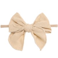 Kai Fable Linen Bow - Cream