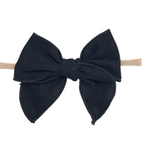 Kai Fable Linen Bow - Black