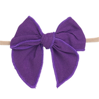 Kai Fable Linen Bow - Violet