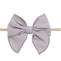 Kai Fable Linen Bow - Purple Grey