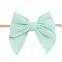 Kai Fable Linen Bow - Mint