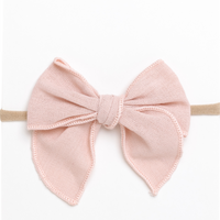 Kai Fable Linen Bow - Blush
