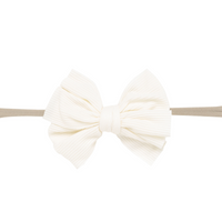Reeva Bow Skinny Nylon Headband - 17 colors
