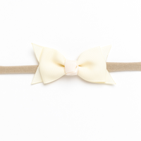Pippa Grosgrain Bow - Ivory