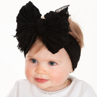Jumbow Ruffle Bow - Black
