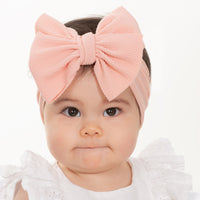 Jumbow Lola Wide Nylon Headband - Peach