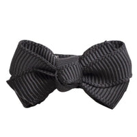 Mini Bow Knot Snap Clip - Black