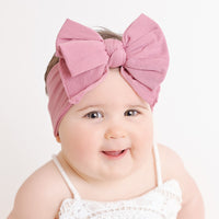 Jade Bow - Dusty Rose