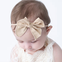 Kai Fable Linen Bow - Cream