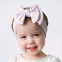 Double Cable Knit Knot - Blush Daisy