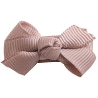 Mini Bow Knot Snap Clip- Ginger Snap