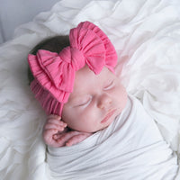 Double Cable Knit Knot - Coral