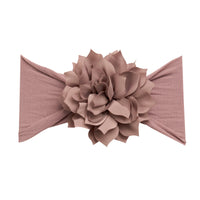 Dahlia Flower Headband - Purple Grey