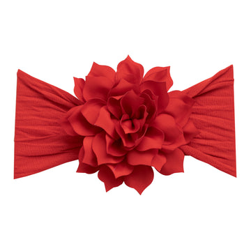 Dahlia Flower Headband - Red