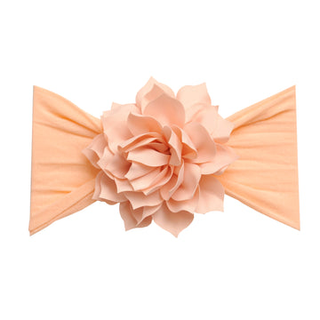 Dahlia Flower Headband - Peach