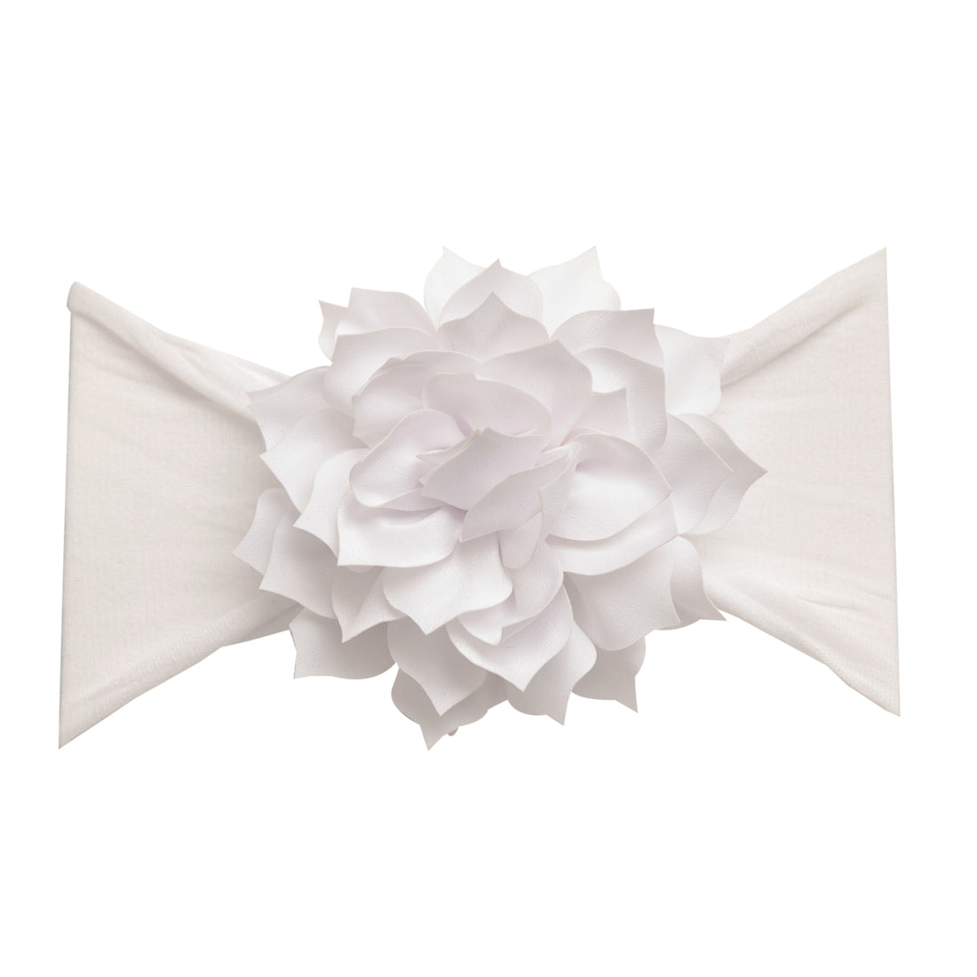 Dahlia Flower Headband - White