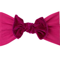 Kate Velvet Bow Headwrap - Winter Berry
