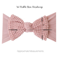 Ari Waffle Bow Headwrap - White