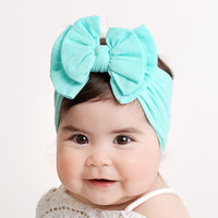 Jade Bow - Aqua