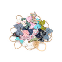 10 or 20 Skinny Nylon Headbands GRAB a BAG