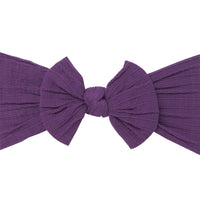 Cable Knit Knot - Eggplant