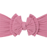Double Cable Knit Knot - Deep Mauve