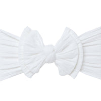 Double Cable Knit Knot - White