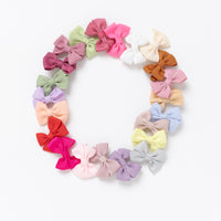 GIA Mini Bows Snap Hair Clips - 22 COLORS