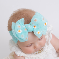 Daisy Flower Headband - Aqua