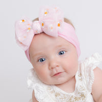 Daisy Flower Headband - Pink