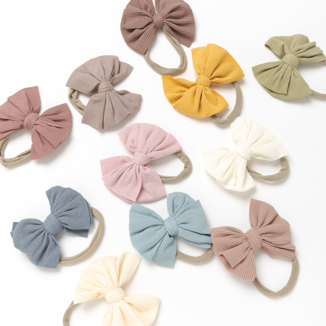 Reeva Bow Skinny Nylon Headband - 17 colors