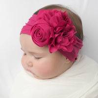 Couture Flower Headwrap - Azalea