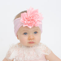 Dahlia Flower Headband - Pink