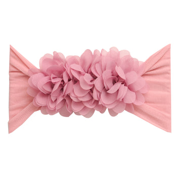 Trio Flower Headband - Blush Pink