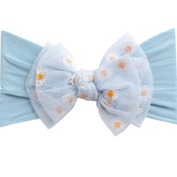 Daisy Flower Headband - Blue