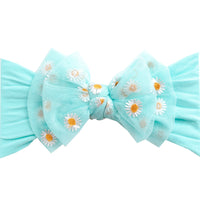 Daisy Flower Headband - Aqua