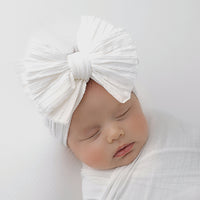 Jumbow Cable Knit Knot - White