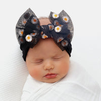 Daisy Flower Headband - Black