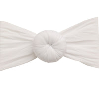 Round Knot Turban - White