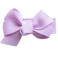 Mini Bow Knot Snap Clip - Lt. Orchid