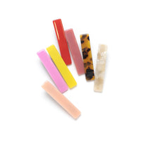 Bar Hair Clip - 23 Solid Colors - Non Slip Clip