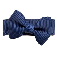 Mini Bow TUX Snap Clip - Navy