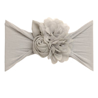 Couture Flower Headband - Pearl Grey