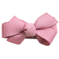 Mini Bow Knot Snap Clip - Quartz