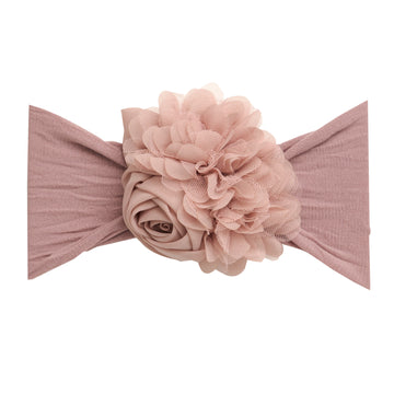 Couture Flower Headband - Rosy Mauve